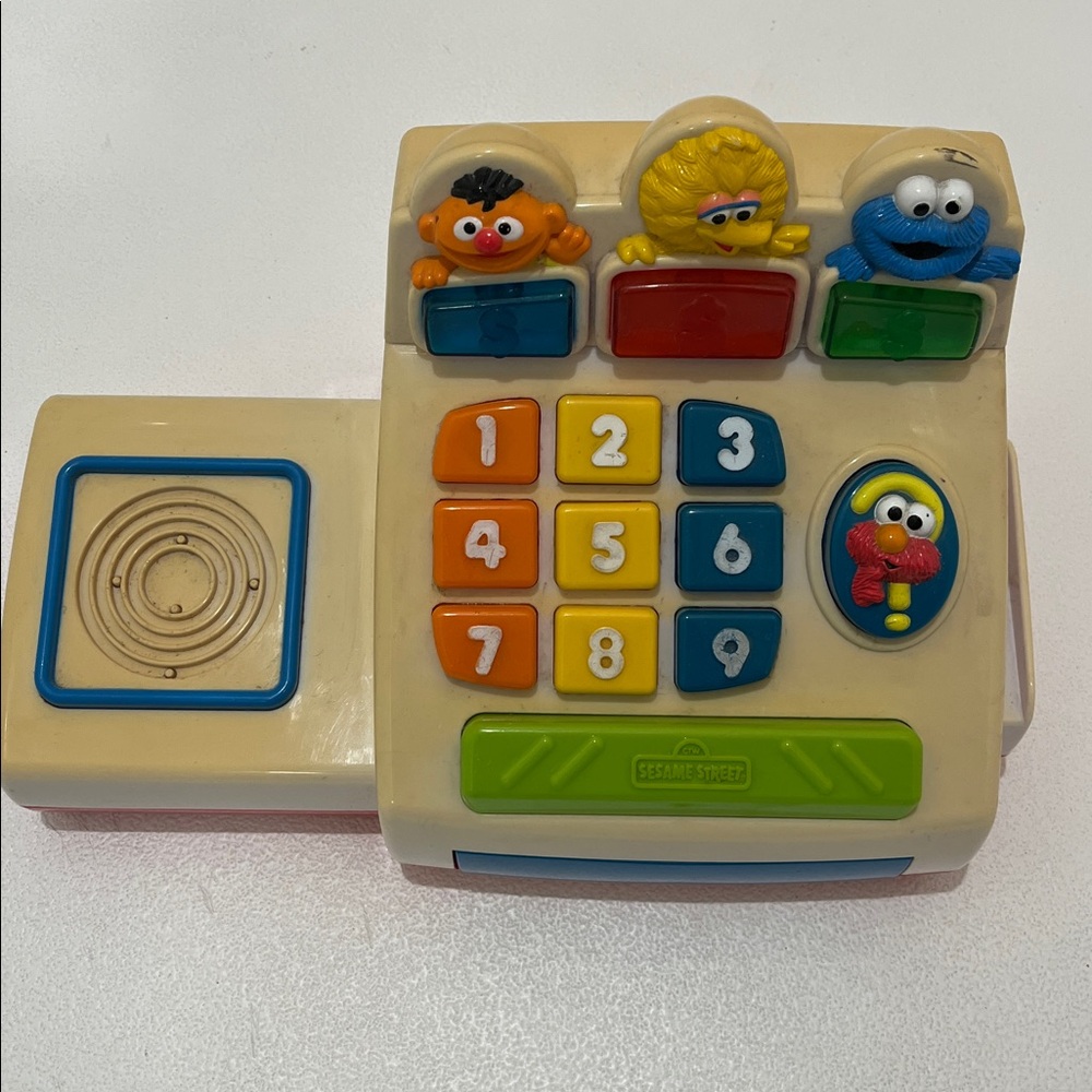 Vintage Sesame Street Cash Register Money Elmo Bert Ernie Cookie Monster - Picture 3 of 15